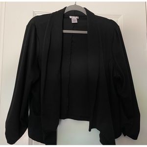 Plus size black blazer